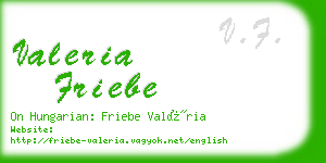 valeria friebe business card